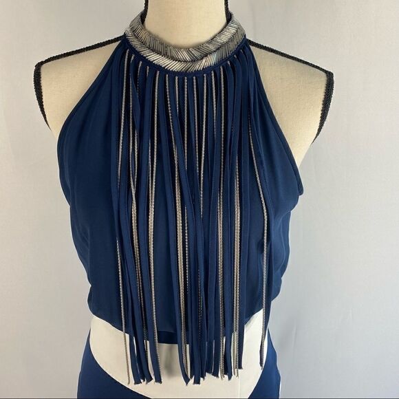 XOXO Black and White Chevron Pattern Party Dress - Picture 4 of 11